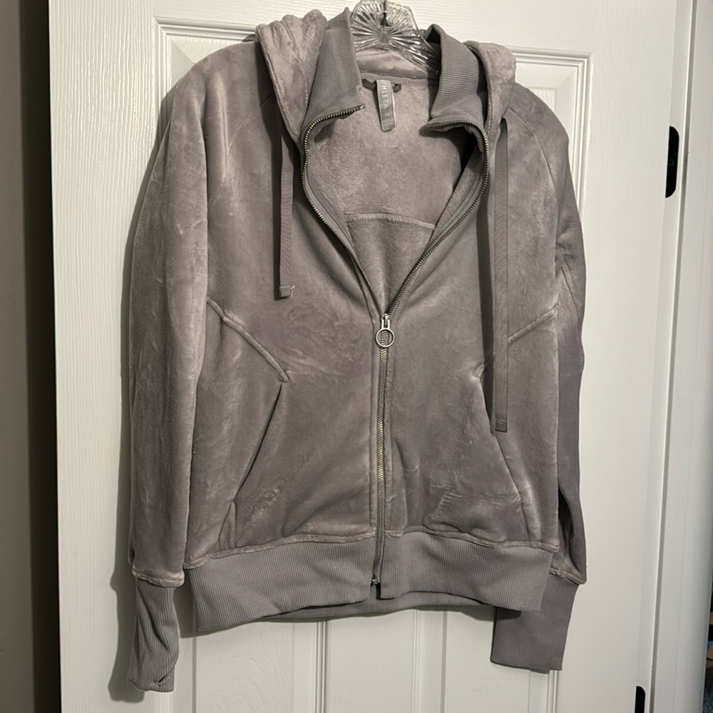 Athleta fleece zip up hoodie